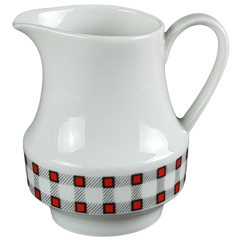 [458139701] Milchkännchen Winterling Kirchenlamitz Karo rot schwarz gebraucht - sehr gut