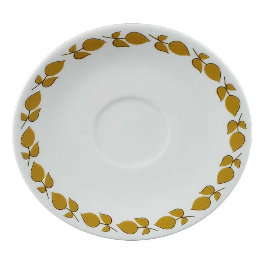 [458139763] Untertasse für Kaffee 14 cm Mitterteich Form 860 Blumendekor Blumen gebraucht - gut