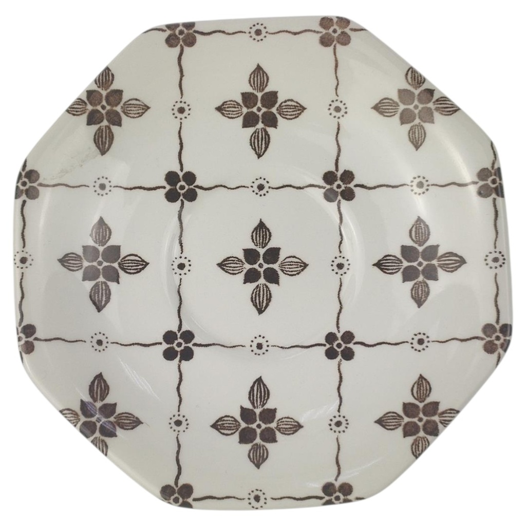 [458140255U] Untertasse für Kaffee Royal Staffordshire Homespun Ironstone J.&G. Meakin braun gebraucht - gut