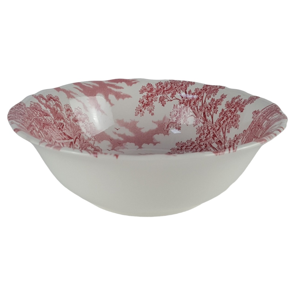 [458140332] Keramik Schüssel rot Taverne D 21,2 H 7 cm
