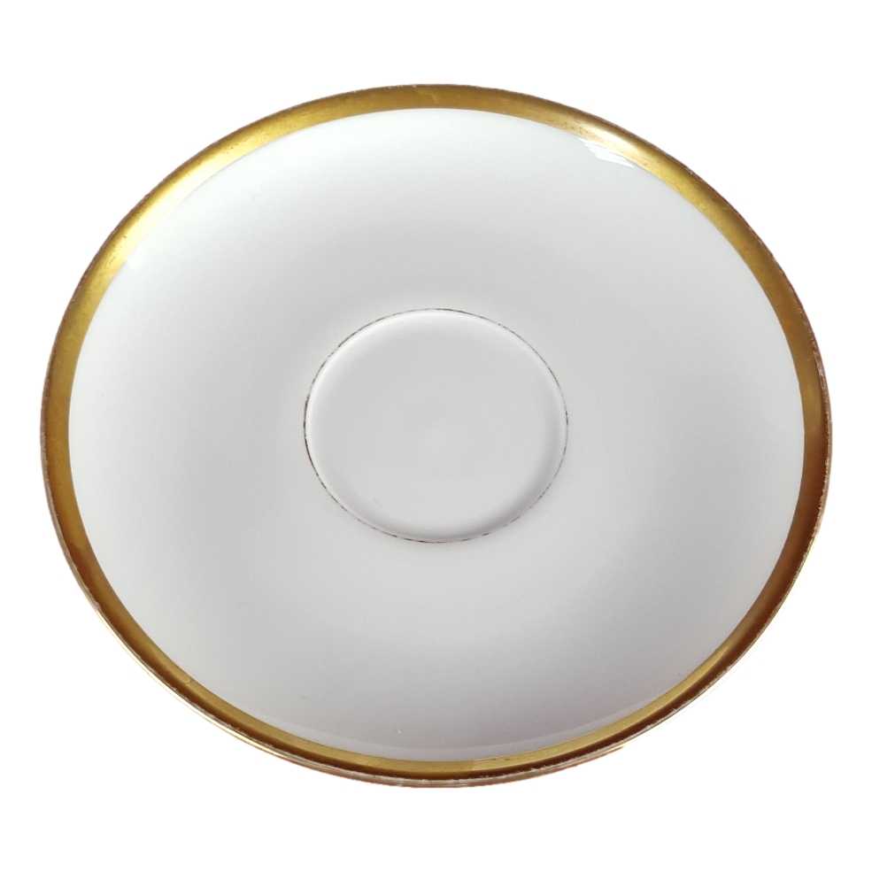 [458141806] Untertasse für Kaffee Goldrand 14,7 cm Eschenbach Alte Formen 5 mm gebraucht - gut