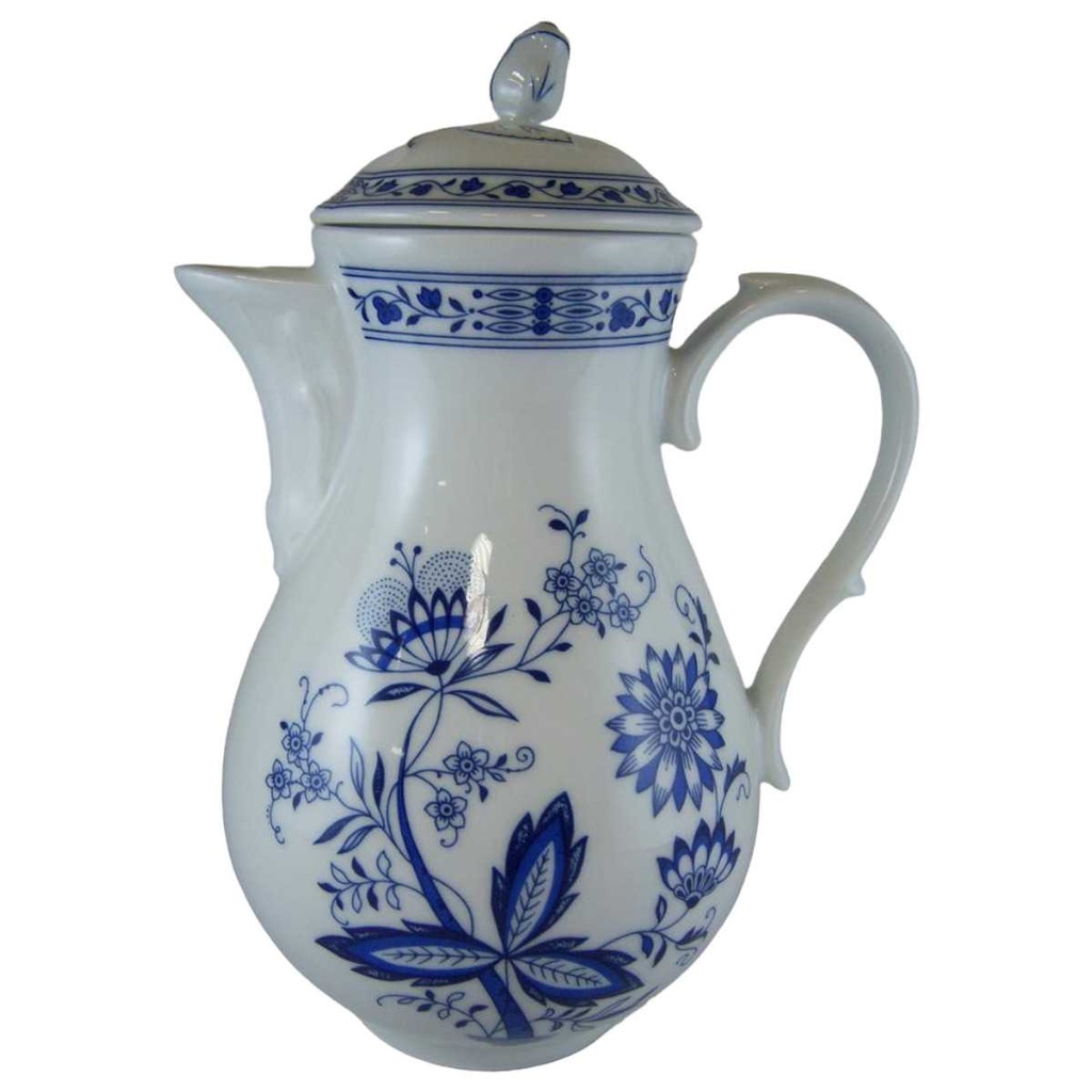 [45814213] Kaffeekanne Kanne 1,3 L Marienbad Ingres Weiss Zwiebelmuster