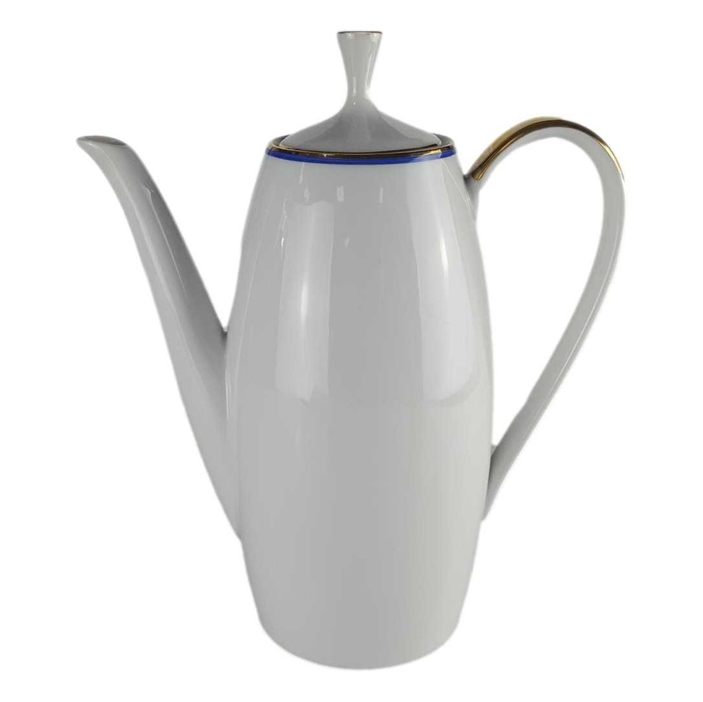 [458142430] Kaffeekanne Kanne 1,35 L Arzberg Rand Blau Gold gebraucht - gut