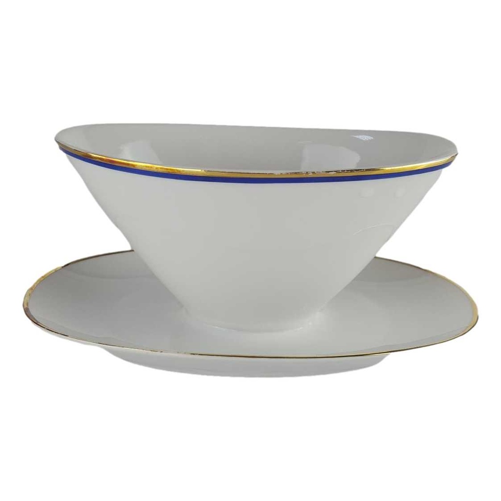 [458142461] Sauciere 0,35 L Arzberg Rand Blau Gold gebraucht - akzeptabel