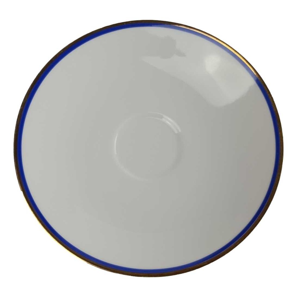 [458142696] Untertasse 15 cm Arzberg Rand Blau Gold gebraucht - gut