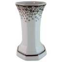 Vase Dekorative 13,5 cm Arabella Atelier Blumendekor braun Blumen gebraucht - gut