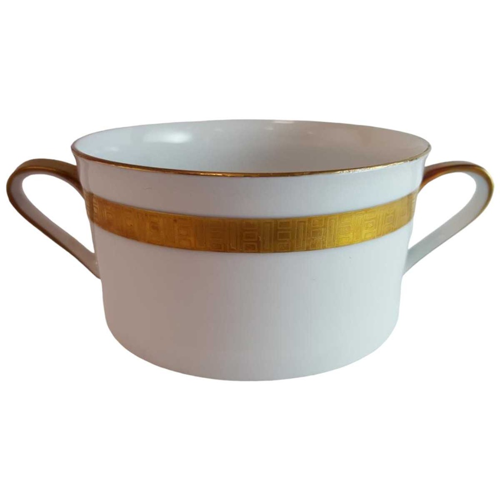 [45814362] Suppentasse Suppenbecher Goldrand Golddekor Eschenbach Alte Formen W5945 gebraucht - gut