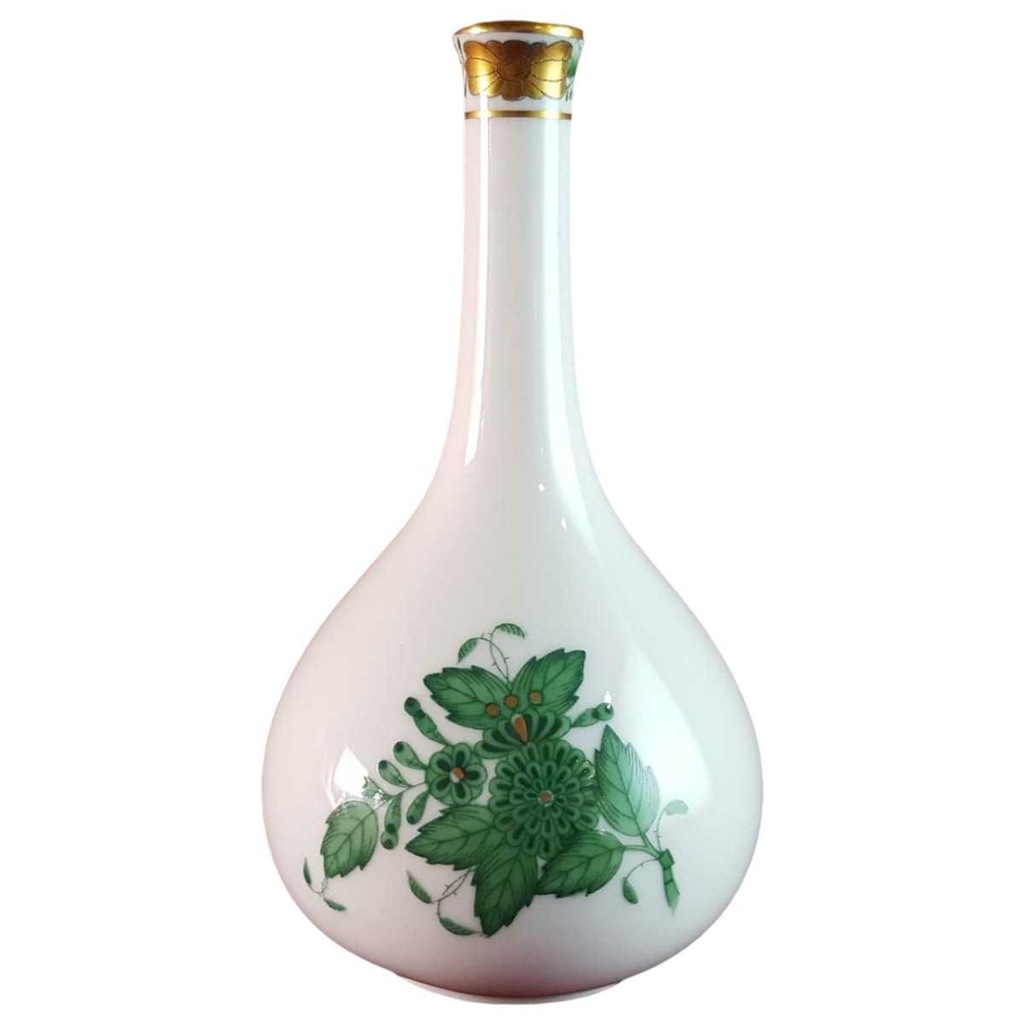 [45814414] Tischvase Blumenvase 13 cm Herend Ungarn Apponyi Grün gebraucht - sehr gut