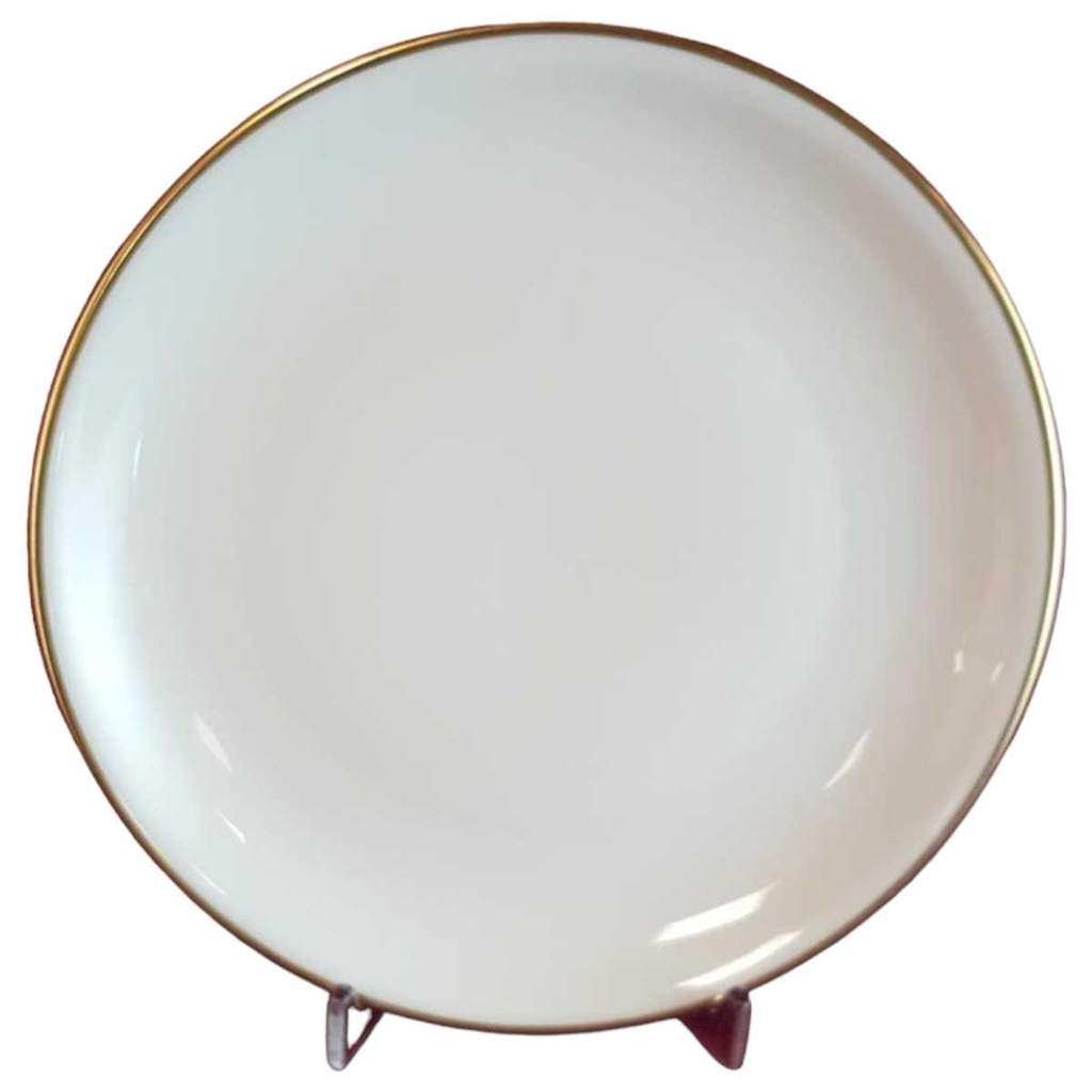 [45814650] Kuchenteller Dessertteller Frühstücksteller Goldrand 19,5 cm Eschenbach Alte Formen W309 Beige gebraucht - gut