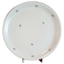 Speiseteller Essteller Goldrand 24 cm Schumann Bavaria Carl Blumen Beige gebraucht - gut