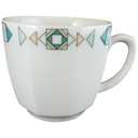 Kaffeetasse Tasse Seltmann Weiden Octa Abstrakt grün gebraucht - sehr gut