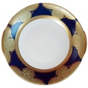 Servierschale Steakplatte Golddekor Winterling Kobaltblau Blau Bavaria gebraucht - gut