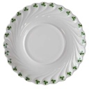 Untertasse für Tee/Kaffee 14,5 cm Haviland Limoges Torse Trefle Vert Kleeblatt