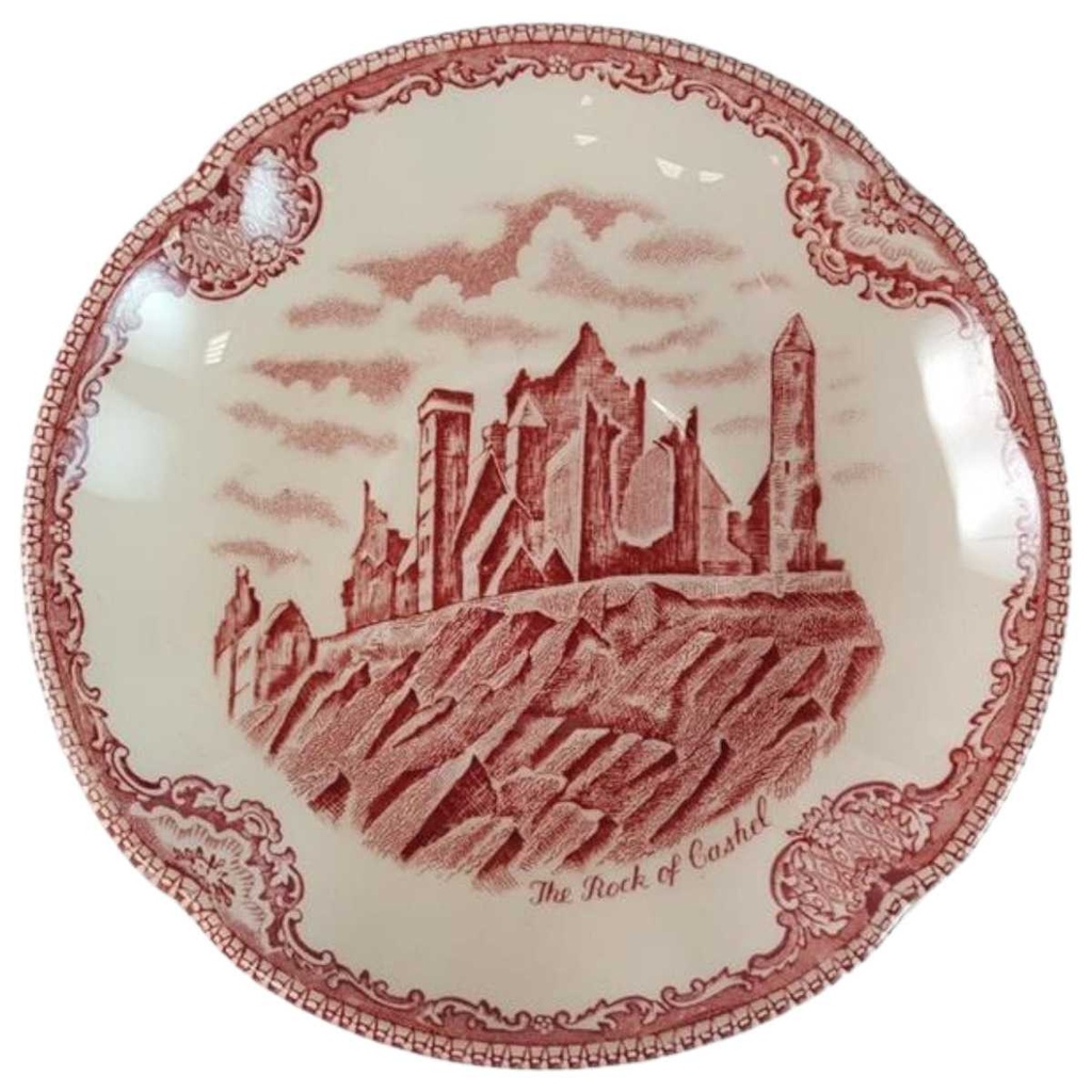 [45814966] Untertasse für Suppe 15,5 cm Johnson Bros Old Britain Castles Rot