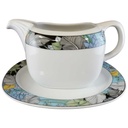 Servierplatte Sauciere Speiseplatte Fleischplatte mit Teller 2tlg Mitterteich Form 2330 Topsi