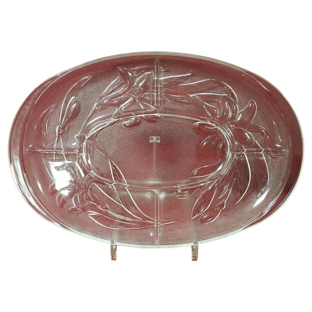 [45815161] Covetro Ovale Vorspeisenplatte Glas Florance Italy 36,6x24,8 cm