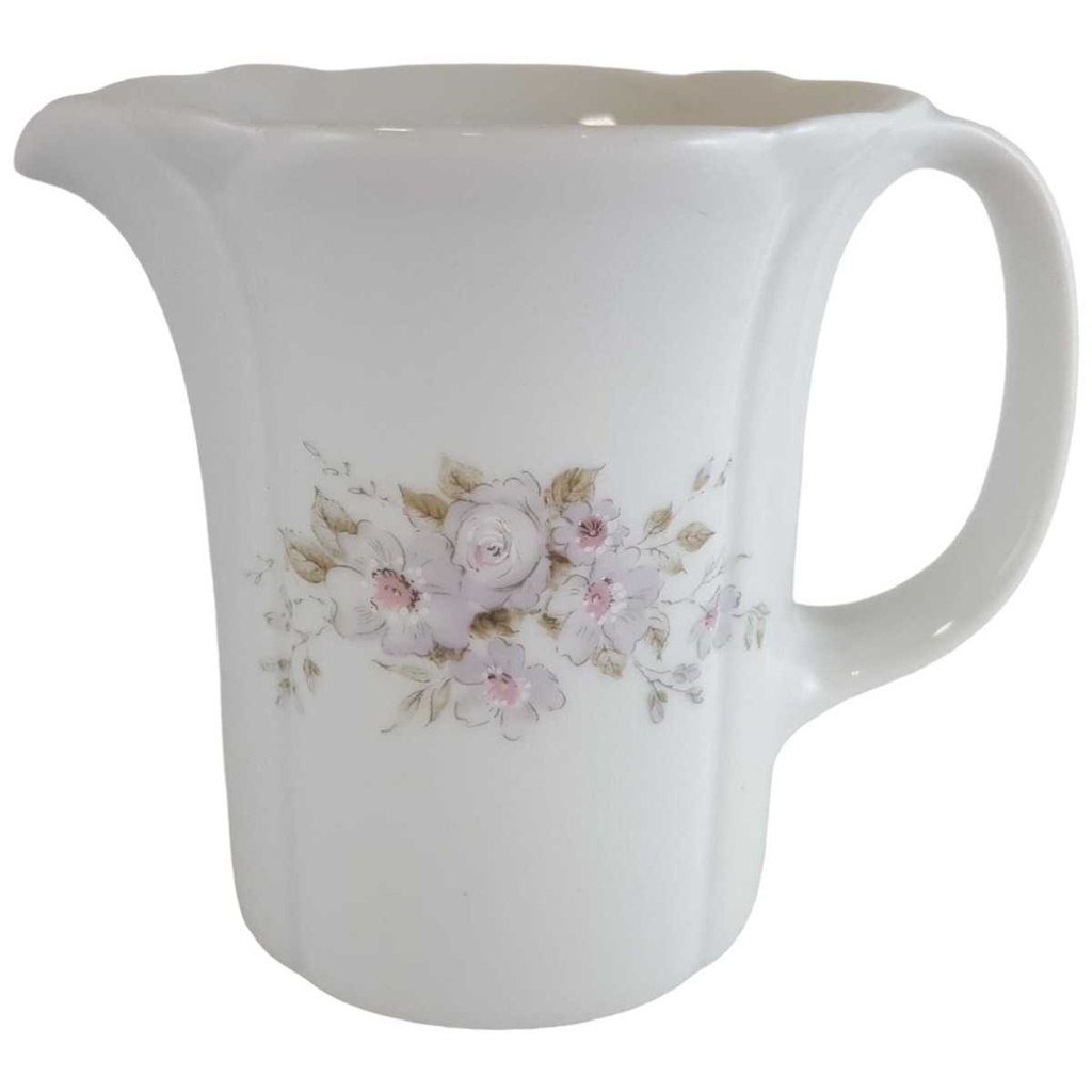 Milchkännchen Arzberg Corso lila Blüten gebraucht - sehr gut