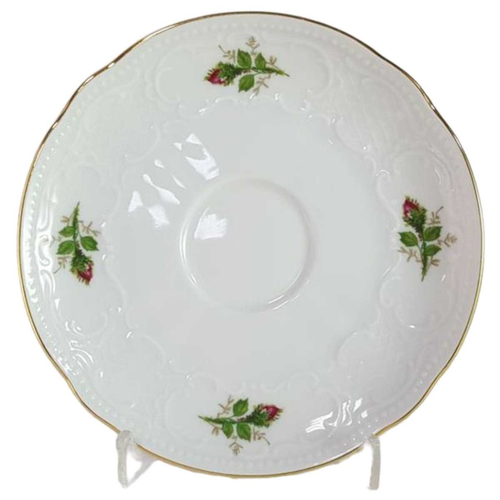 [45815841] Untertasse für Kaffee 14,6 cm Seltmann Weiden Wien Moosrose 26477 gebraucht - gut