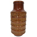 Blumenvase Bodenvase 45,3 cm Jasba Reliefdekor Braun gebraucht - sehr gut