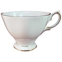 Kaffeetasse Tasse Goldrand Royal Vale Weiß mit gebraucht - sehr gut