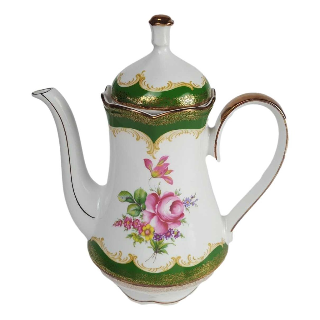 [458163913] Kaffeekanne Goldrand 1,5 L Winterling Röslau Blumendekor Blumen gebraucht - gut