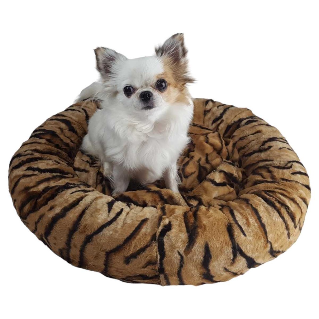 [458164195] Hundebett Katzenbett Haustierbett Kuschelbett mit Kissen einlage Plüsch Rund