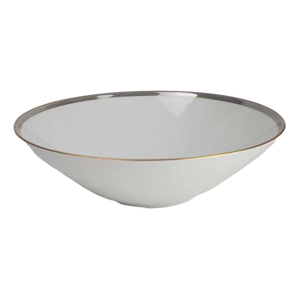 Schüssel Goldrand 25 cm Edelstein Bavaria Grauband 21499 gebraucht - gut
