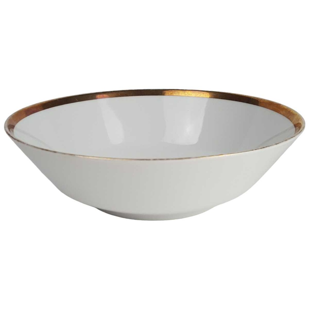 Schüssel Goldrand 20,8 cm Hutschenreuther Arzberg Form 2769 weiß gebraucht - gut