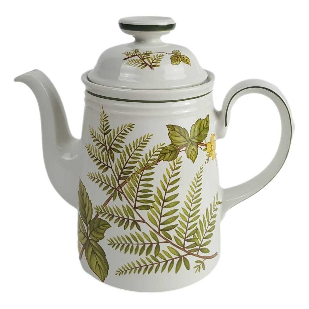 [458164249] Kaffeekanne 1,3 L Mitterteich grün Dekor Bavaria gebraucht - akzeptabel