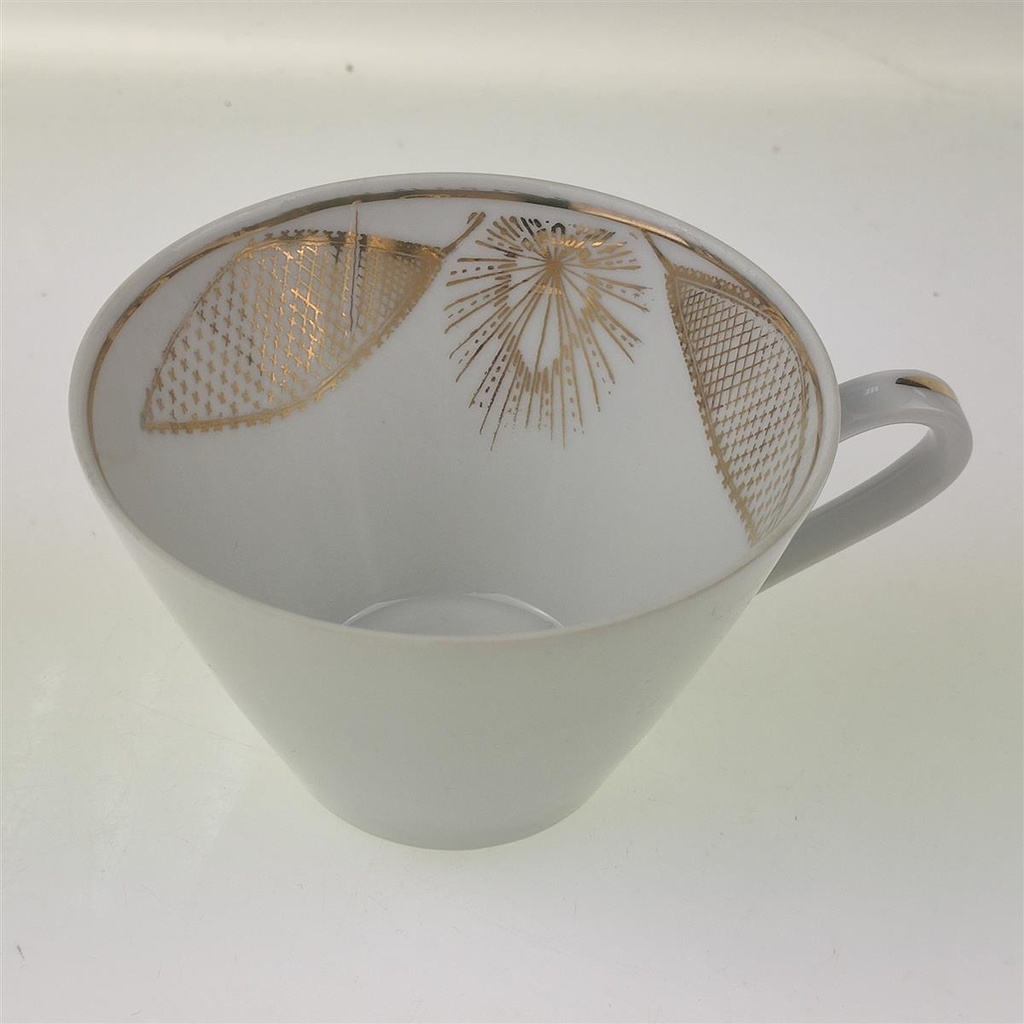 [458164306T] Kaffeetasse Goldrand Golddekor Winterling Kirchenlamitz Blumendekor Blumen gebraucht - gut