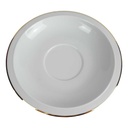 Untertasse Goldrand 16,1 cm Burg Lindau Weiß gebraucht - gut