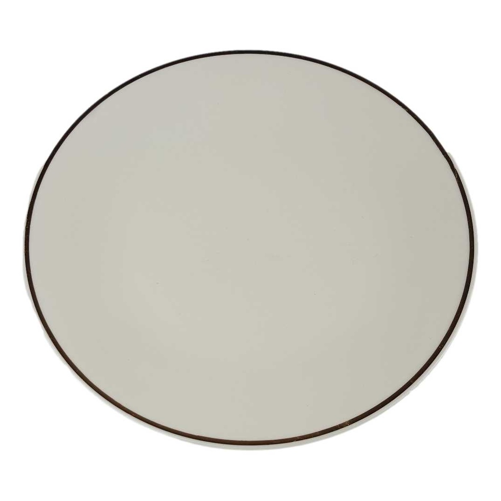 Kuchenteller Dessertteller Goldrand 20 cm PMR Jaeger & Co Bavaria elfenbein gebraucht - gut