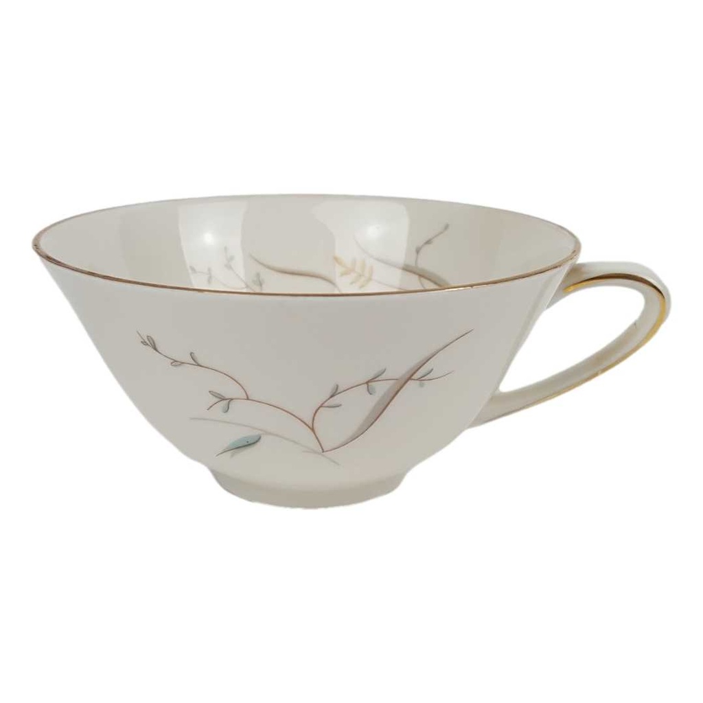 Teetasse Goldrand Eschenbach Gräser altweiß gebraucht - gut