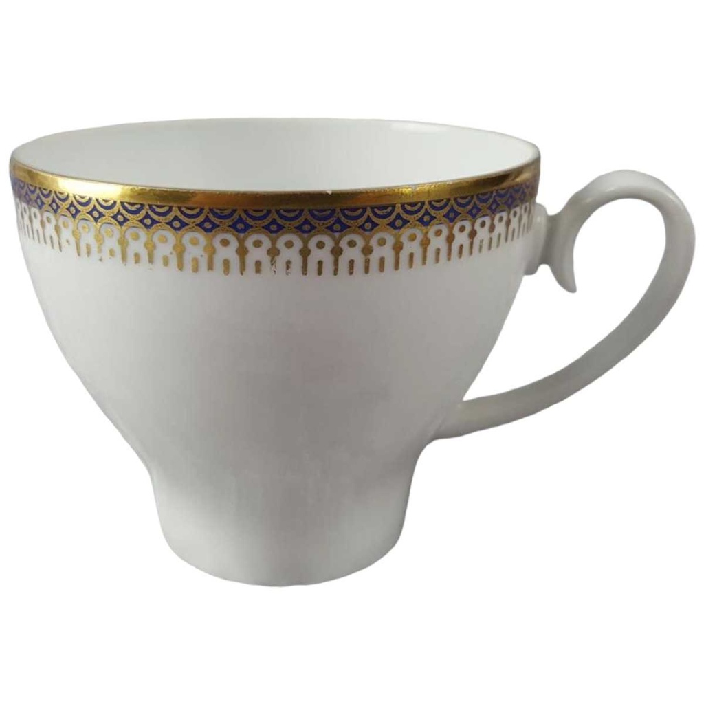 [45816502] Kaffeetasse Tasse Seltmann Weiden Vohenstrauß Form 6397 Kobaltblau Gold Blau gebraucht - akzeptabel
