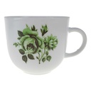 Kaffeetasse 0,15 L Tirschenreuth grüne Blumen gebraucht - sehr gut