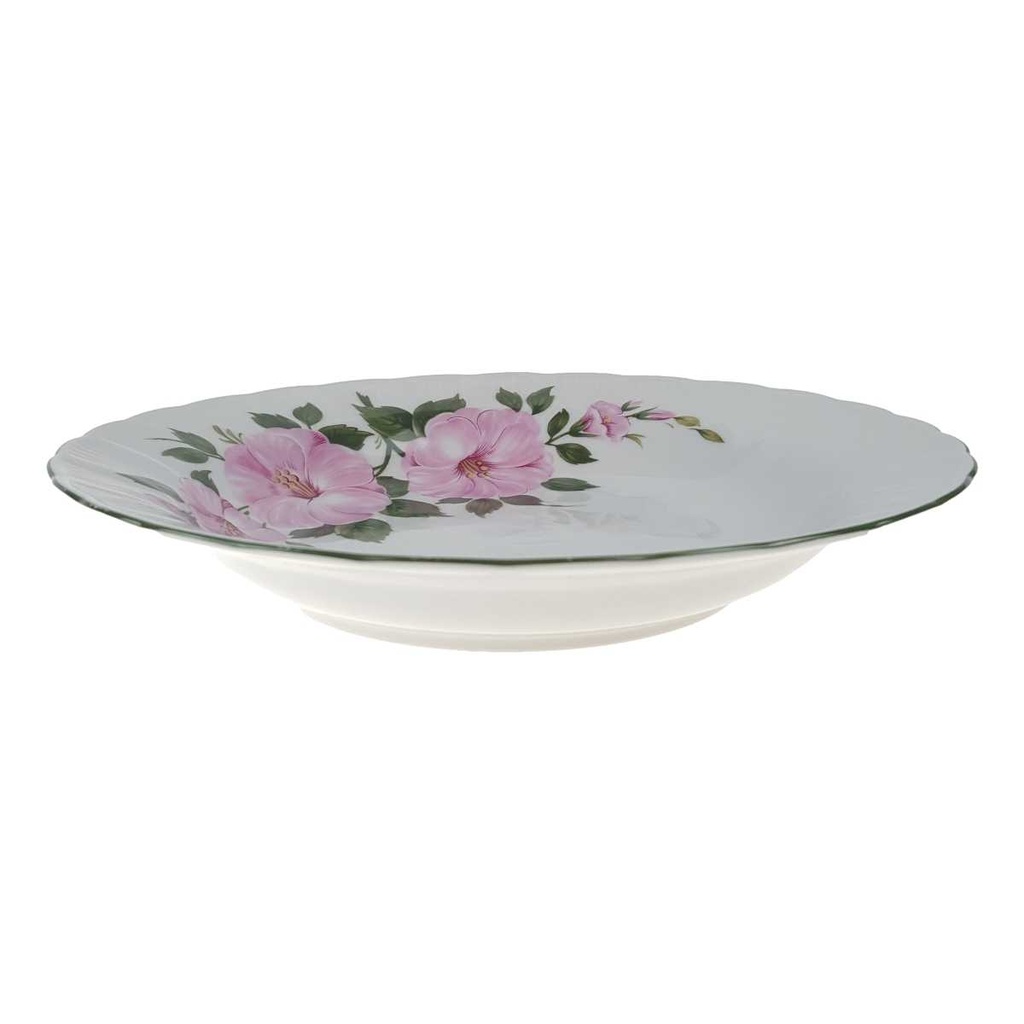[458166338] Suppenteller 23 cm Winterling Kirchenlamitz Wildrose Hibiskus gebraucht - gut
