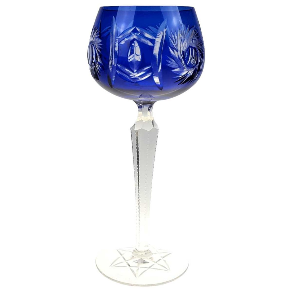 [458166641] Weinglas Weinrömer Römerglas Römer Überfangglas Schleuderstern Kobaltblau Blau gebraucht - sehr gut