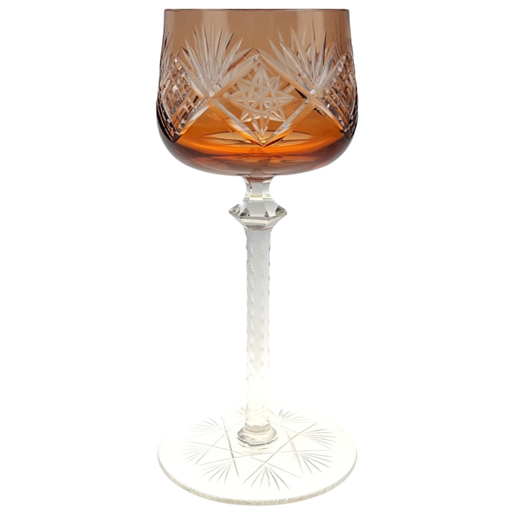 [458166642] Weinglas Weinrömer Römerglas Überfangglas Orange gebraucht - sehr gut