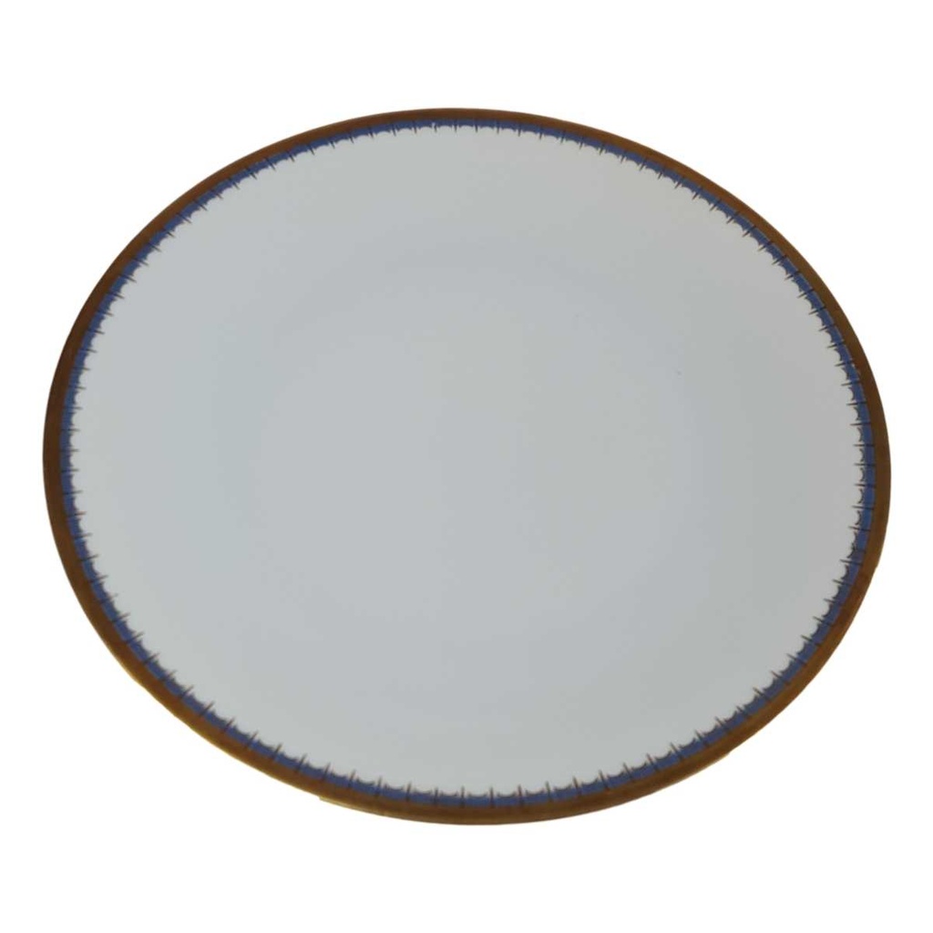 [458167211] Kuchenteller Dessertteller Goldrand 20 cm PMR Jaeger & Co Bavaria Blau Gold Dekor gebraucht - gut