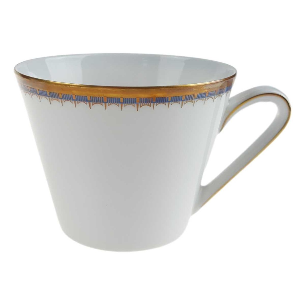 [458167235] Kaffeetasse Goldrand 0,175 L PMR Jaeger & Co Bavaria Blau Gold Dekor gebraucht - gut