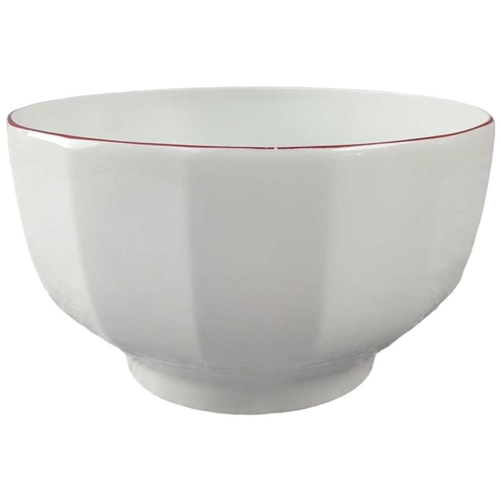 [45816807] Schüssel Servierschüssel 19,5 cm Thomas Porzellan Festival roter Rand Luzern Rot gebraucht - akzeptabel