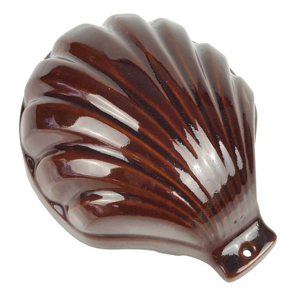 [458168078] Napfkuchen Gugelhupf Backform Kuchenfrom Muschel Keramik Braun