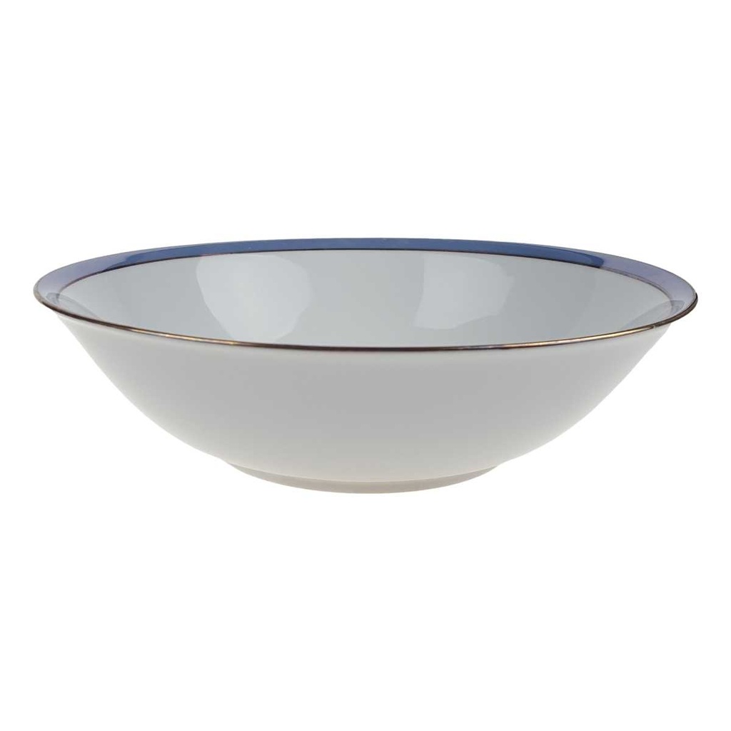 [458168270] Schüssel Goldrand 23 cm Schaller Blauband weiß Bavaria gebraucht - gut