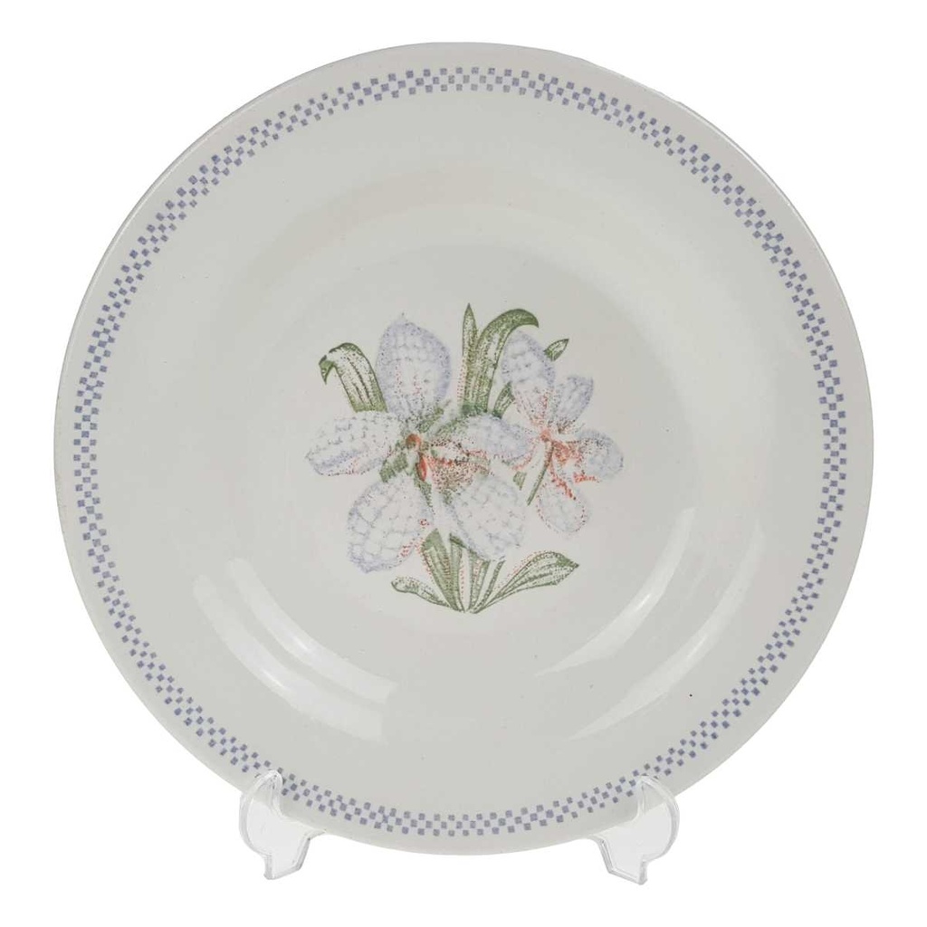 [458168436] Suppenteller 22 cm Oxford Brazil Blumendekor Blumen gebraucht - gut