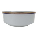 Schüssel Goldrand 20,7 cm Bareuther Waldsassen geriffelt Blauband Weiß gebraucht - gut