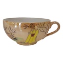Teetasse 0,15 L Japan China Geisha Gelb gebraucht - gut