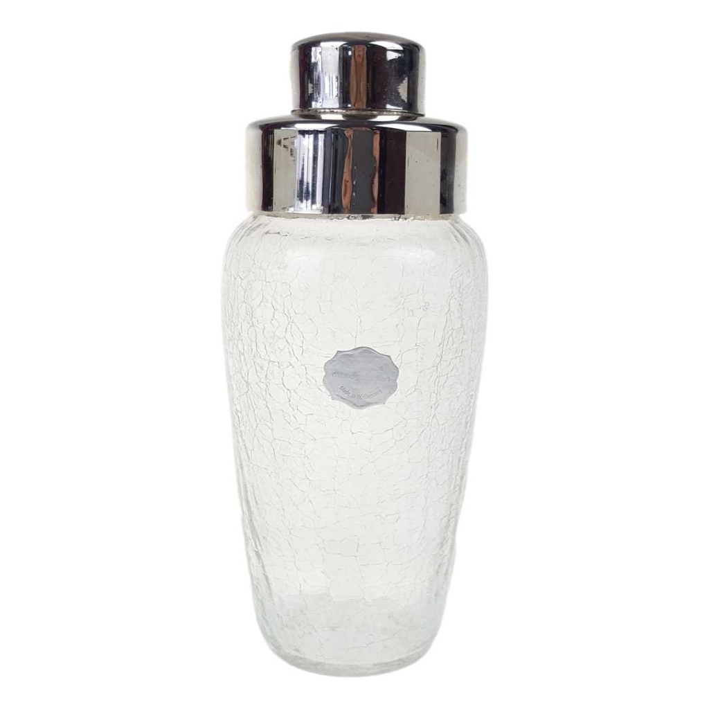 [458168939] Craquele Coctail Shaker Glas mundgeblasen H 20,2 cm