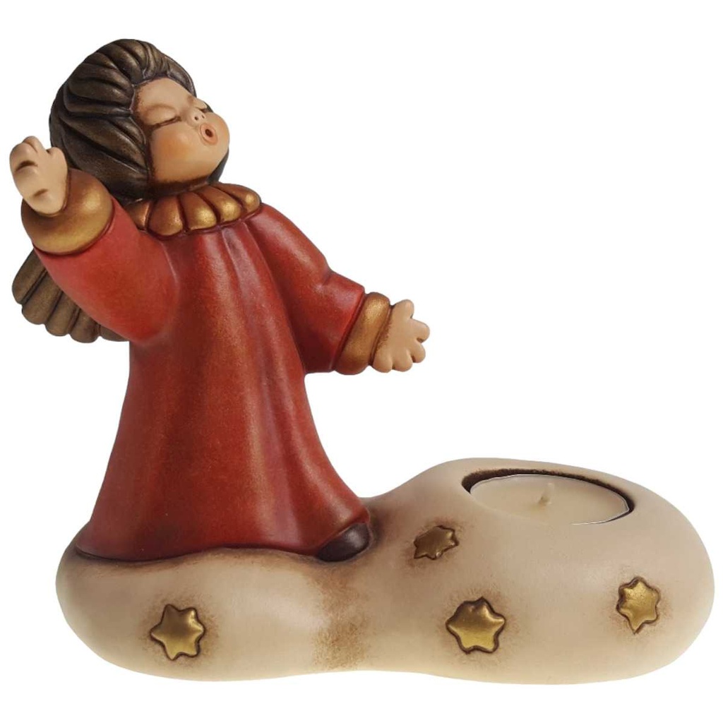 Figur Skulptur Kerzenhalter Thun Engel auf Wolke