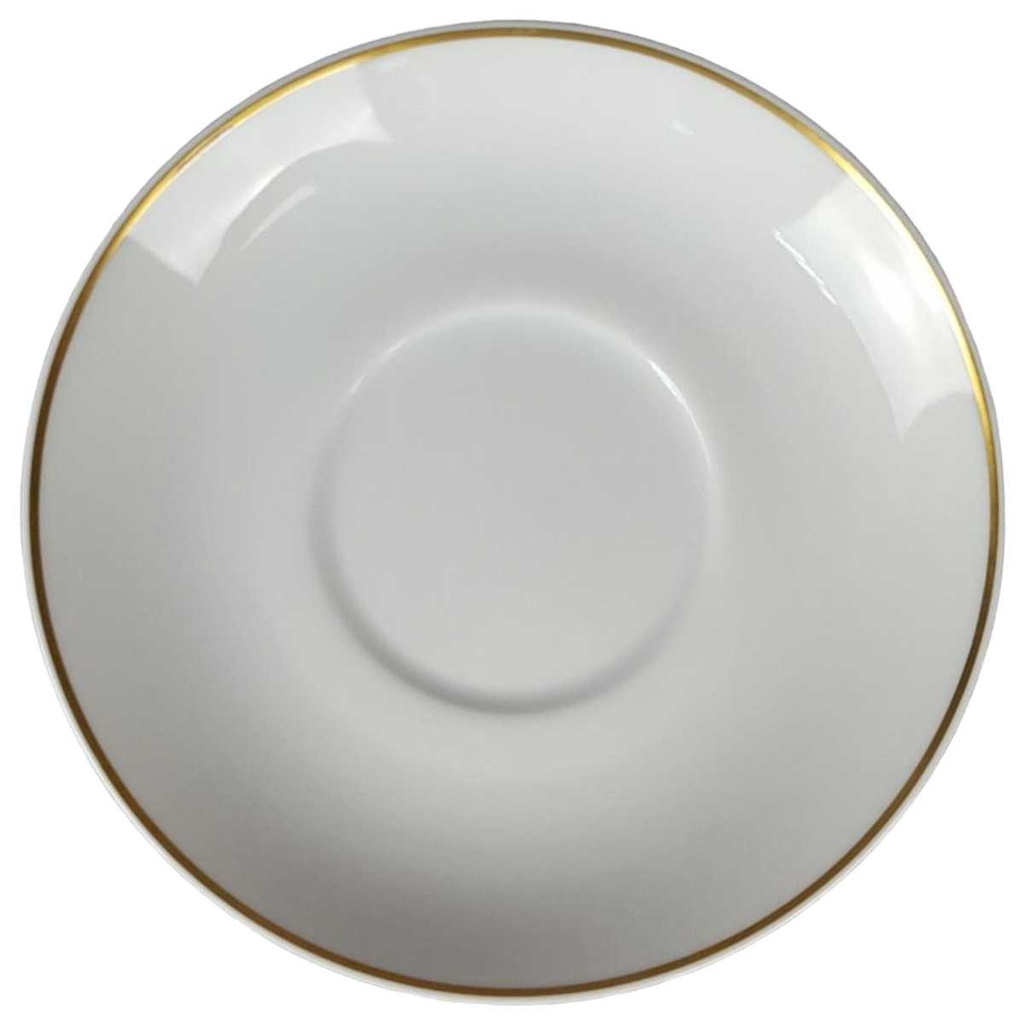 Untertasse für Mokka Goldrand 12,5 cm Bauscher Schildkröten Motiv Goldmotiv gebraucht - neuwertig