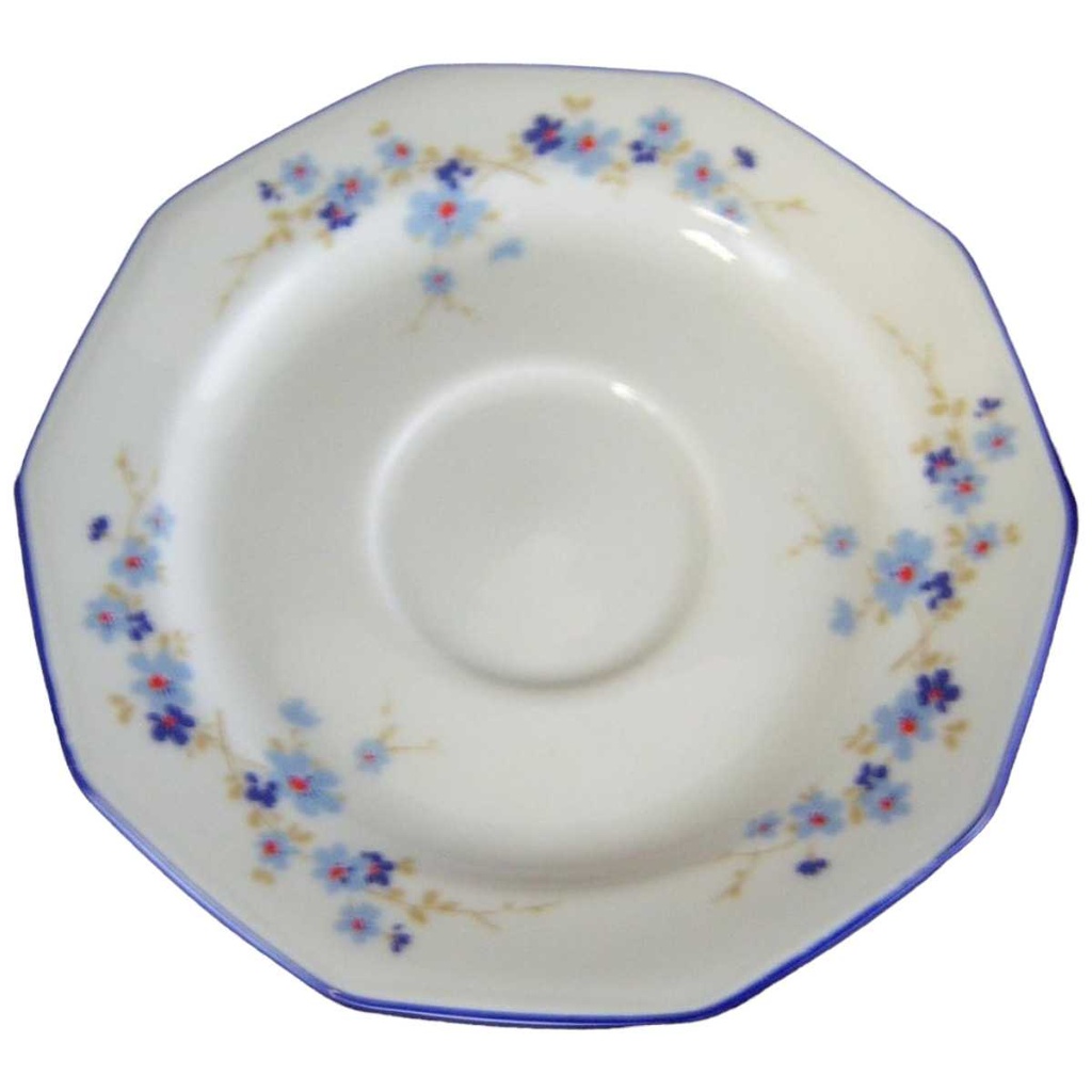 Untertasse für Kaffee 13,5 cm Winterling Marktleuthen Blumendekor Blau Blumen gebraucht - gut